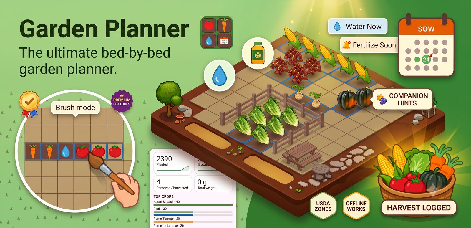 Garden Planner — your vegetable garden on a grid